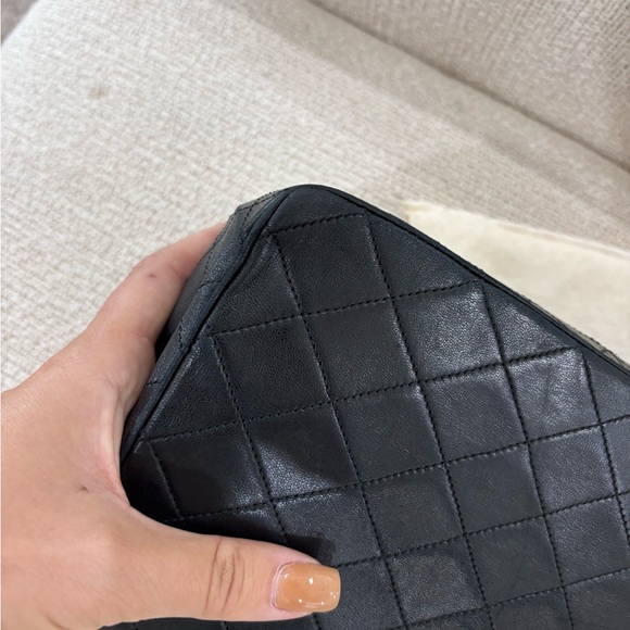 Authentic CHANEL black lambskin wild stitch vintage Diane bag - Picture 7 of 16